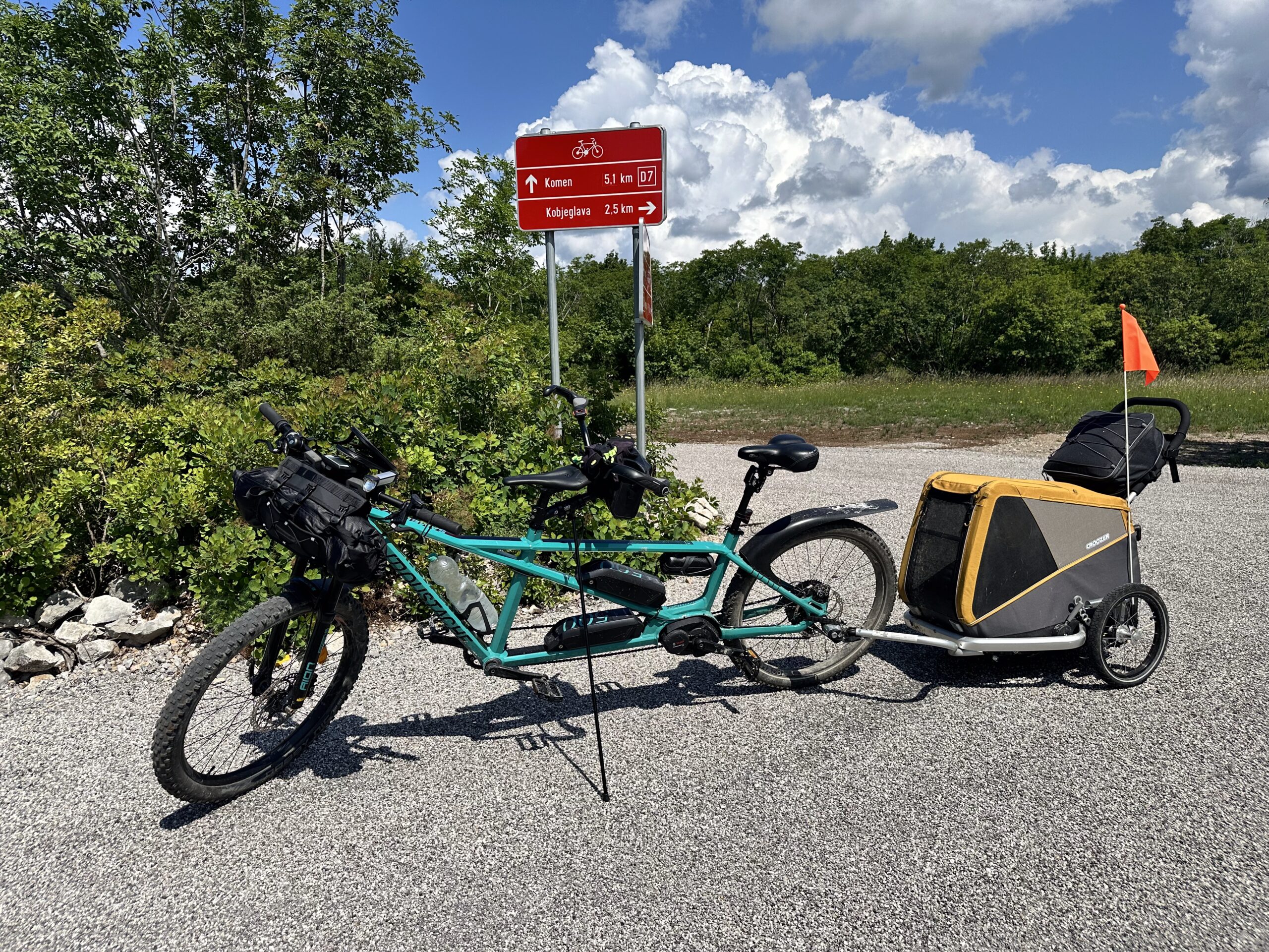 Tandem auf bestem Fahrradweg
